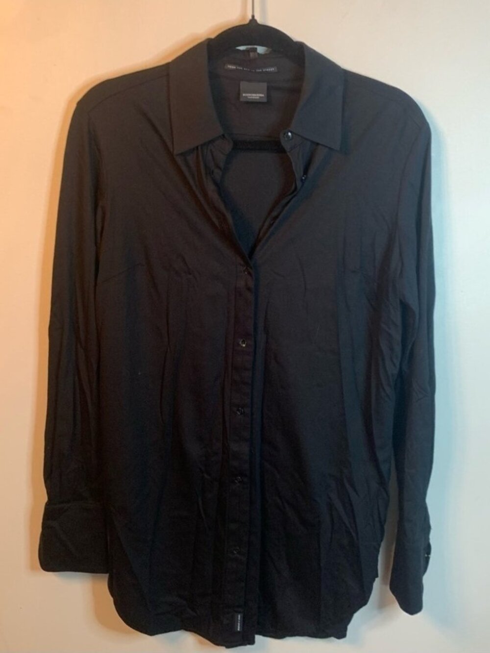 Scotch & Soda Black Button Up Shirt S